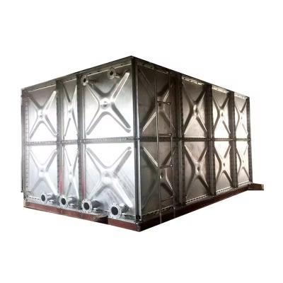 China Hot Dipped Galvanized Pressed Steel Sectional Water Tanks Metal Water Storage Tanks for sale