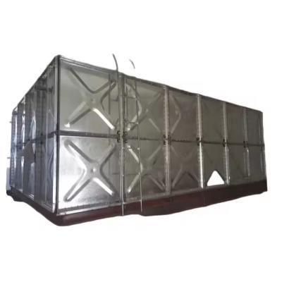 China Hot Dipped Galvanized Sectional Water Tank Modular Elevated Steel Tower Water Reservoir Tank for sale