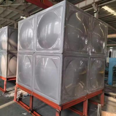 China Food Grade Stainless Steel Water Storage Tank Hot Pressed Panel Metal Drinking Welded Ss 304 Sectional for sale