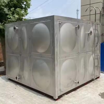 China Construction Works Stainless Steel Sectional Water Tank 304/201/316 Big Metal Water Tank for sale