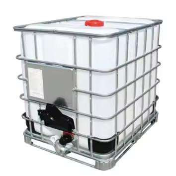 China Rectangular 1000l IBC water tank Plastic voor chemische voedingsmiddelen water opslag Te koop