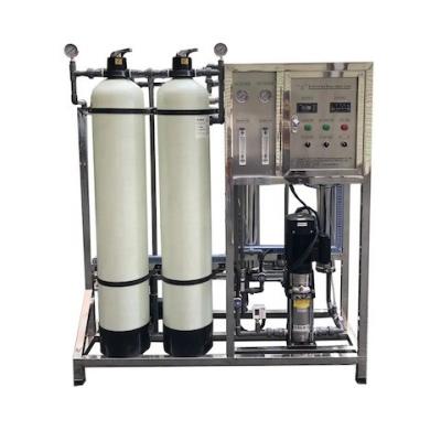 China Reverse Osmosis Ro Water Treatment Plant 500LPH With FRP Tank for sale