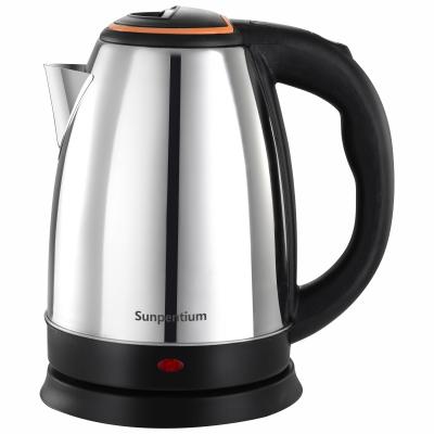 China 360 Degree Base Desktop Stainless Steel Kettle Sustainable Electric Eco Friendly Black for sale