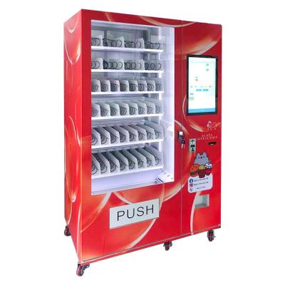 China Android App 9Steps Spiral Slots Vending Machine For Packaged Snacks / Canned Sandwich Foods for sale