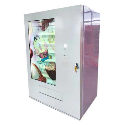 China 9Steps Android App 55inch Large Screen High Quality Transparent Vending Machine for sale