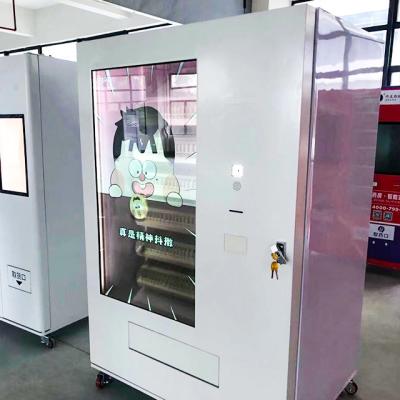 China 9Steps Android App 55inch High Quality Transparent Large Screen Vending Device for sale