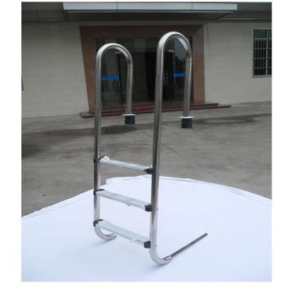 China Swimming Pool Handrail Ladder Stainless Steel SS304 4 Steps Pool Ladder Heavy Duty for sale