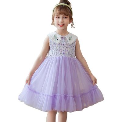 China Breathable Girls Clothes Princess Snow White Dress Series For Princess Skirt Piano Performance Sleeveless Skirt for sale