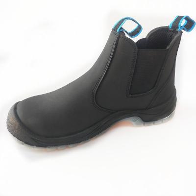 China Steel Toe 2021 Newest PU Toe TPU Nubuck Leather Mid Cut Safety Boots Safety Wear for sale