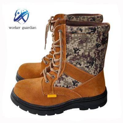 China High quality hot sale steel toe rubber outsole work boots safety boots CE EN20345 steel toe for sale