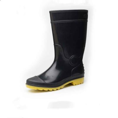 China Medium Cut Customize Varies Color Women Men Tall PVC Waterproof Rain Boot With Buckle for sale