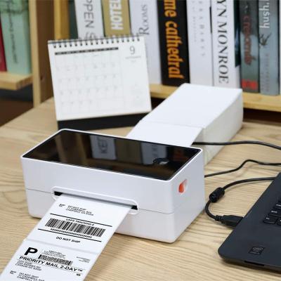 China Black and white small 80mm desktop thermal printer BT barcode sticker black and white wireless thermal label printer android wifi china supplies for sale