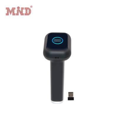 China Supermarket Android BT qr code scanner handheld wireless 1d 2d barcode scanner image with stand for sale