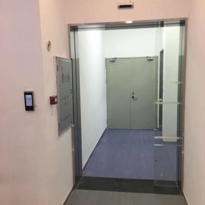 China Panasonic H3 modern remote control single sliding frameless automatic door with face recognition for sale