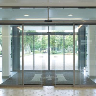 China Modern commercial exterior electric automatic sliding glass doors for sale