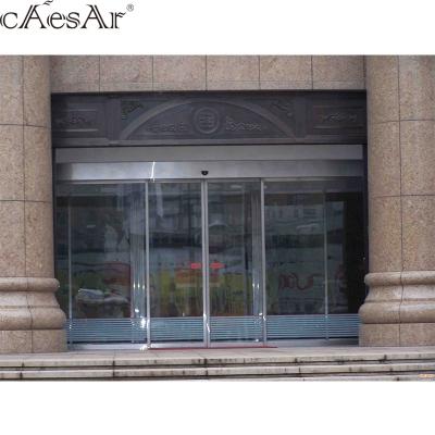 Chine Top Supplier Modern Caesar Cafe Shopping Mall Restaurant 4 Panels Industrial Automated Sliding Doors in Japan à vendre