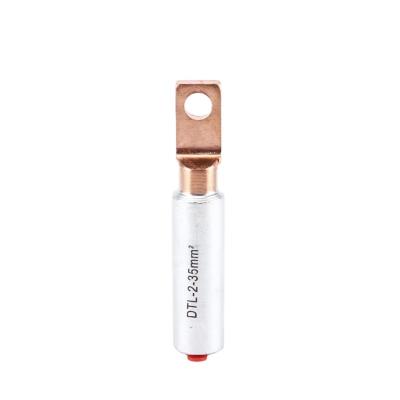 China Plug ENVI DTL-2-35mm2 Square Copper Aluminum Bimetal Cable Lug Copper Crimp Connector and Aluminum Lug End Solder for sale