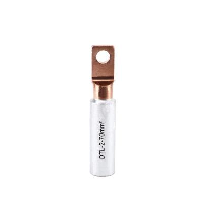 China Plug ENVI DTL-2-70mm2 Square Copper Aluminum Bimetal Cable Lug Copper Crimp And Aluminum Lug End Solder Connector for sale