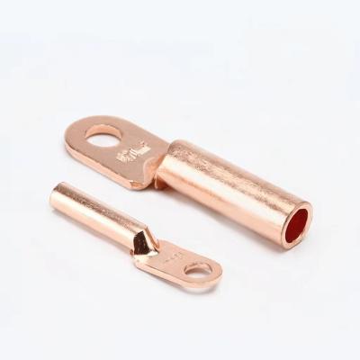 China Connect Electrical Tinned Copper Cable Hook Crimp Terminal By ENVI DT Wire Copper Cable Hook End Lug Connector for sale