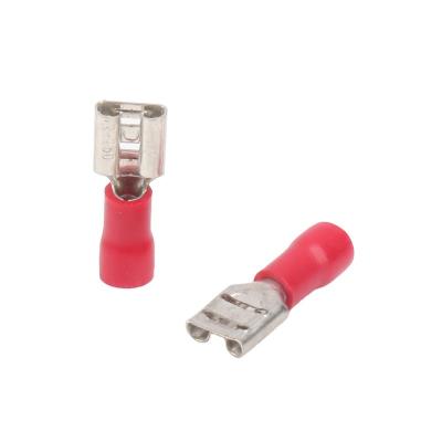 China Connect ENVI FDD Female Pre-Insulated Electrical Terminal Cable Connectors Cold Pressed Crimp Terminals for sale