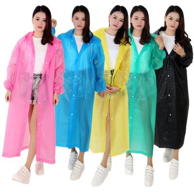 China 2021 Warm Mockup Environmental Wholesale Modern Eva Long Women Rain Coat Raincoat for sale