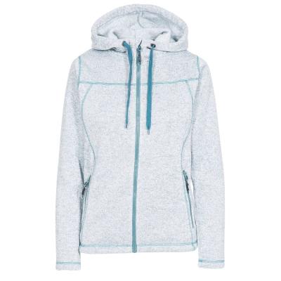 China New Autumn And Winter Full Zipper Fleece Jacket Breathable Hooded Knitted Knitted Woman for sale