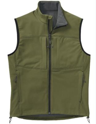 China Men's 4-Way Waterproof Waterproof Softshell Soft Stretch Hunting Vest for sale