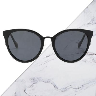 China 20 Years Experience Retro Classic Oversized Acetate Metal Round Sunglasses Men Vintage Brand Design Glass Polarized Women Driving Eyewear 9092 for sale