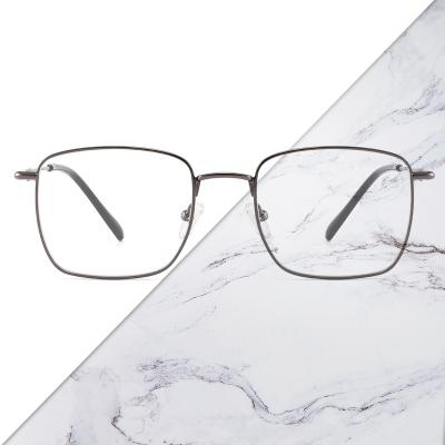 China Wholesale Clear Male Prescription Glasses Brand Designer Optical Eyeglasses Frame Latest Men Fashionable Square Luxury Optical Eyewear Spectacles for sale