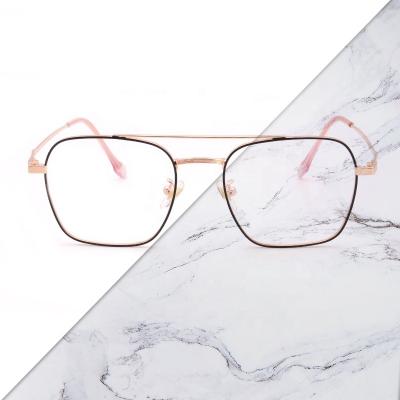 China 20 Years Experience Metal Cheap Pilot Square Optical Women Glasses Frame Men Prescription Glasses Eyewear Frames Computer Eyewear Hot Selling for sale