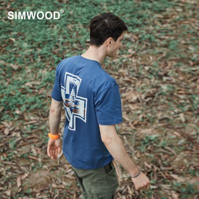 China Image Tree-Shirt Printed by Cotton 100% of the Simwood T-shirts of new men with fast summer drying printing the unisex T-shirt logo of 240 GM/m for sale