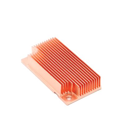 China High Heat Exchange Efficiency WellSunFan OEM ODM ODM Factory Good Thermal Customized Copper Small And Big Heatsink for sale