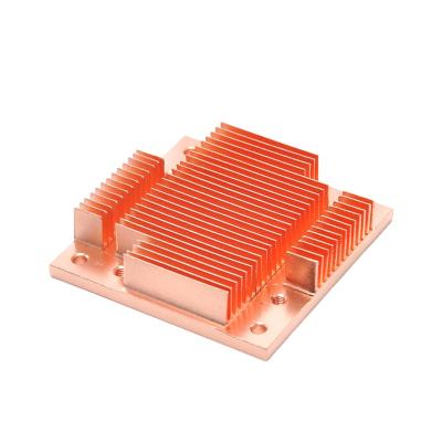 China High Heat Exchange Efficiency WellSunFan OEM ODM ODM Factory Good Customized Small Heatsink Copper Wedge for sale