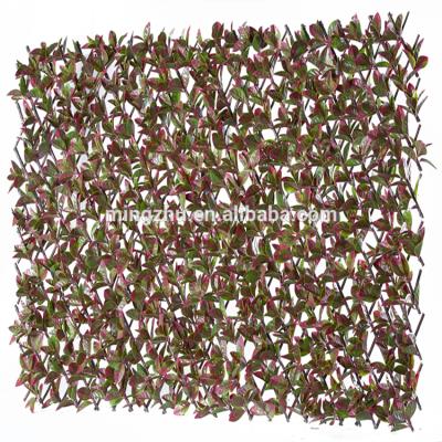 China Hot Sale Artificial Expanding Willow Trellis Leaf Fence Easily Assembled Decoration for sale