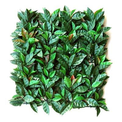 China Waterproof Outdoor Green Wall Leaf Fence Wall Turf Artificial Plant Wall For Home Decor for sale