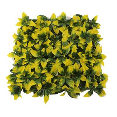 China PE MZ188002A/B Decorative Plastic Green Plant Mat Panel Artificial Leaves Fence for Outdoor for sale