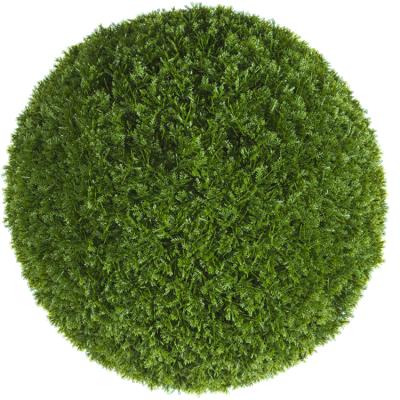 China Easily Assembled UV Resistant Garden Decoration 18 Artificial Grass Topiary Ball 28 33 38 48 53Cm for sale