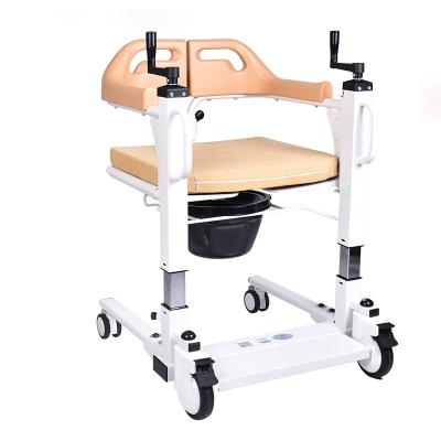 China 2021 Hot Light Weight Design Transfer Commode Patient Chair With Wheel for sale