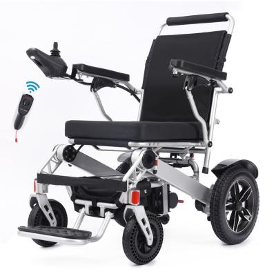 China Wholesale aluminum alloy manufacturers foldable electronic wheelchair for the elderly for sale