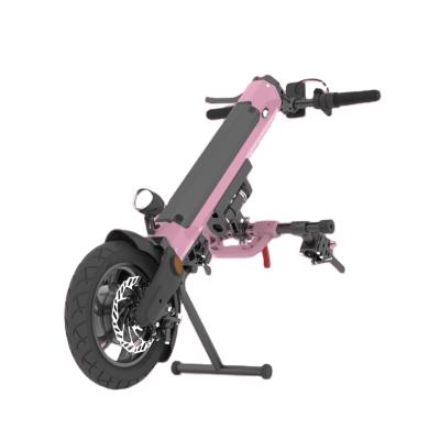 China Aluminum alloy new fashion electric wheelchair handcycle conversion kit powerful tricycle wheelchair for sale