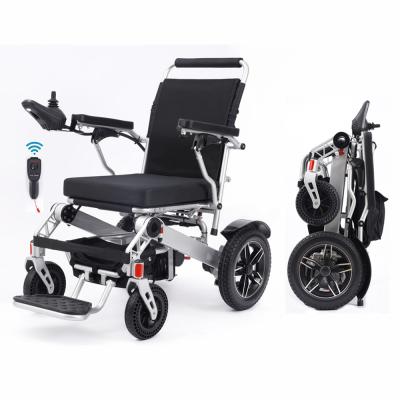 China Hot Cheap Price Aluminum Alloy Lightweight Wheelchair Professional Folding Electric Wheelchair for sale