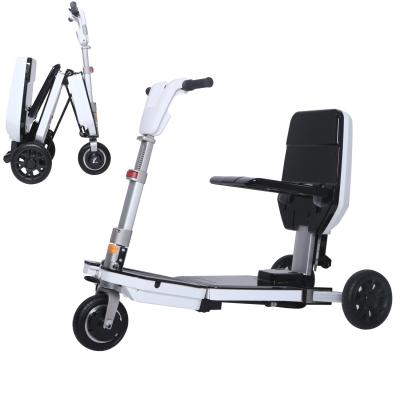 China High End Portable Fast Folding 3 Wheels Mobility Elderly Scooter With Lithium Battery for sale