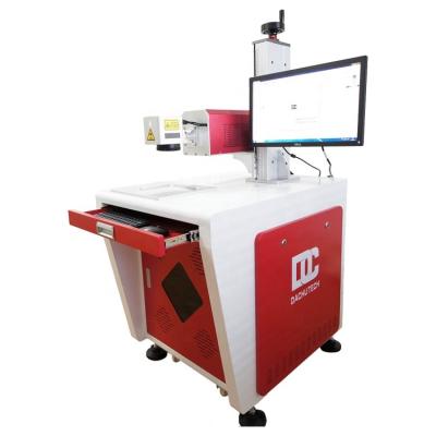 China Air Cooled 30W Laser Marking Machine For Packing Box for sale