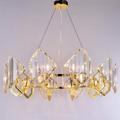 China Hotel Luxury Creative Simple Simple Chandelier Rings Minimalist Pendant Glass Lighting Retro Indoor Cafe Lavish Lamps Lights for sale