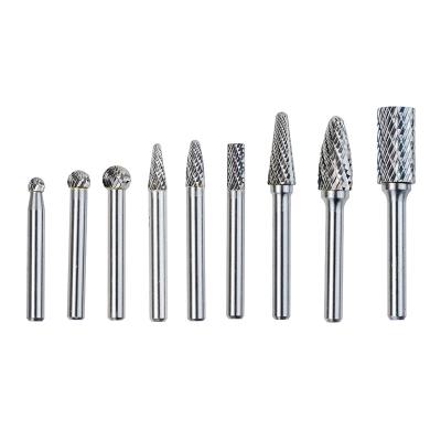 China Carving Double Cutter Solid Carbide Rotary Burr Set for Grinder Drill, Metal Wood Carving, Engraving, Polishing, Die Drilling for sale