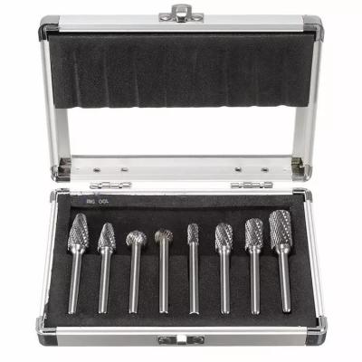 China Carbide Burr Cutting Set Double Cutting Die Grinder Bits Solid Tungsten Carbide Rotary Burr Set For Wood Cutting Metal for sale