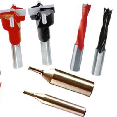 China Fengke High Efficiency CTT Tungsten CNC Router Carbide Woodworking Twist Cutting / Straight Drill Bit Sets For Wood for sale