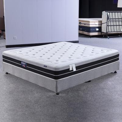 China Soft Cover Five Star Coil Spring Massage OEM/ODM Hotel Memory Foam Natural Latex King Queen Size Mattress for sale