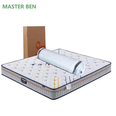 China Modern Latex King Queen Size Massage Bed High Quality Gel Roll In A Box Memory Foam Box Spring for sale