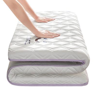 China Hot Selling King Size Massage Natural Latex Rolled Up Memory Foam Mattress Topper In A Box for sale